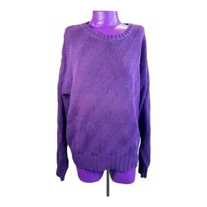Gap Clothing Co. rare vintage purple knit crewneck pullover